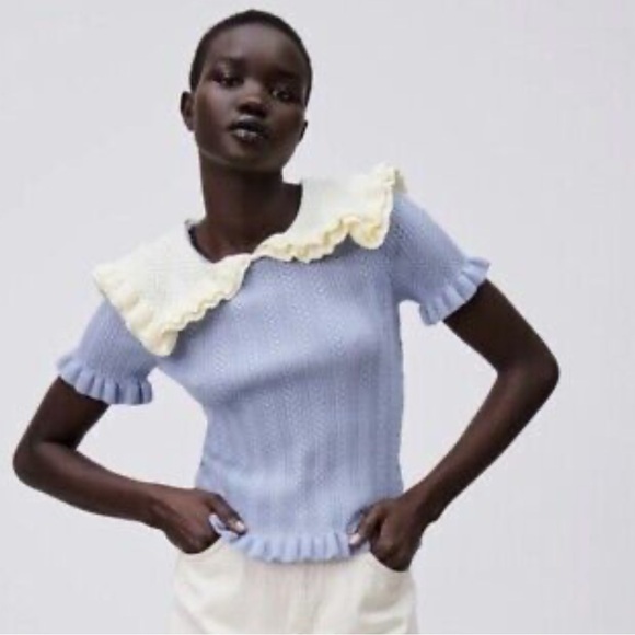 Zara knitted top blouse - Picture 11 of 12